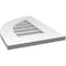 Ekena Millwork Quarter Round Top Left Surface Mount PVC Gable Vent w/ 3-1/2"W x 1"P Standard Frame, 14"W x 20"H GVPQL14X2001SN - alternate 3